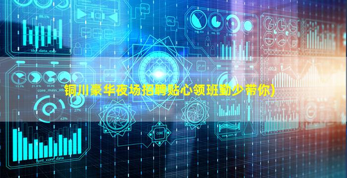 铜川豪华夜场招聘贴心领班勤少带你)